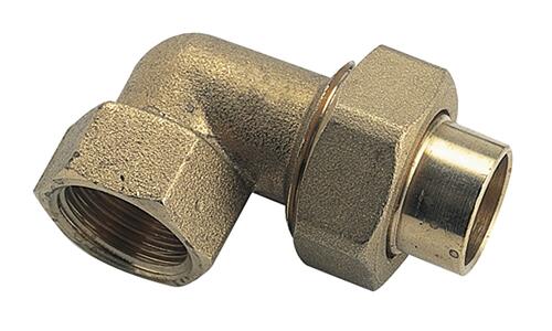 Lot de 10 coudes union laiton à souder cuivre Ø18 - femelle 1/2'' (15/21)